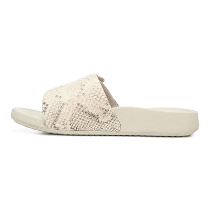 Keira Slide - Cream Snake