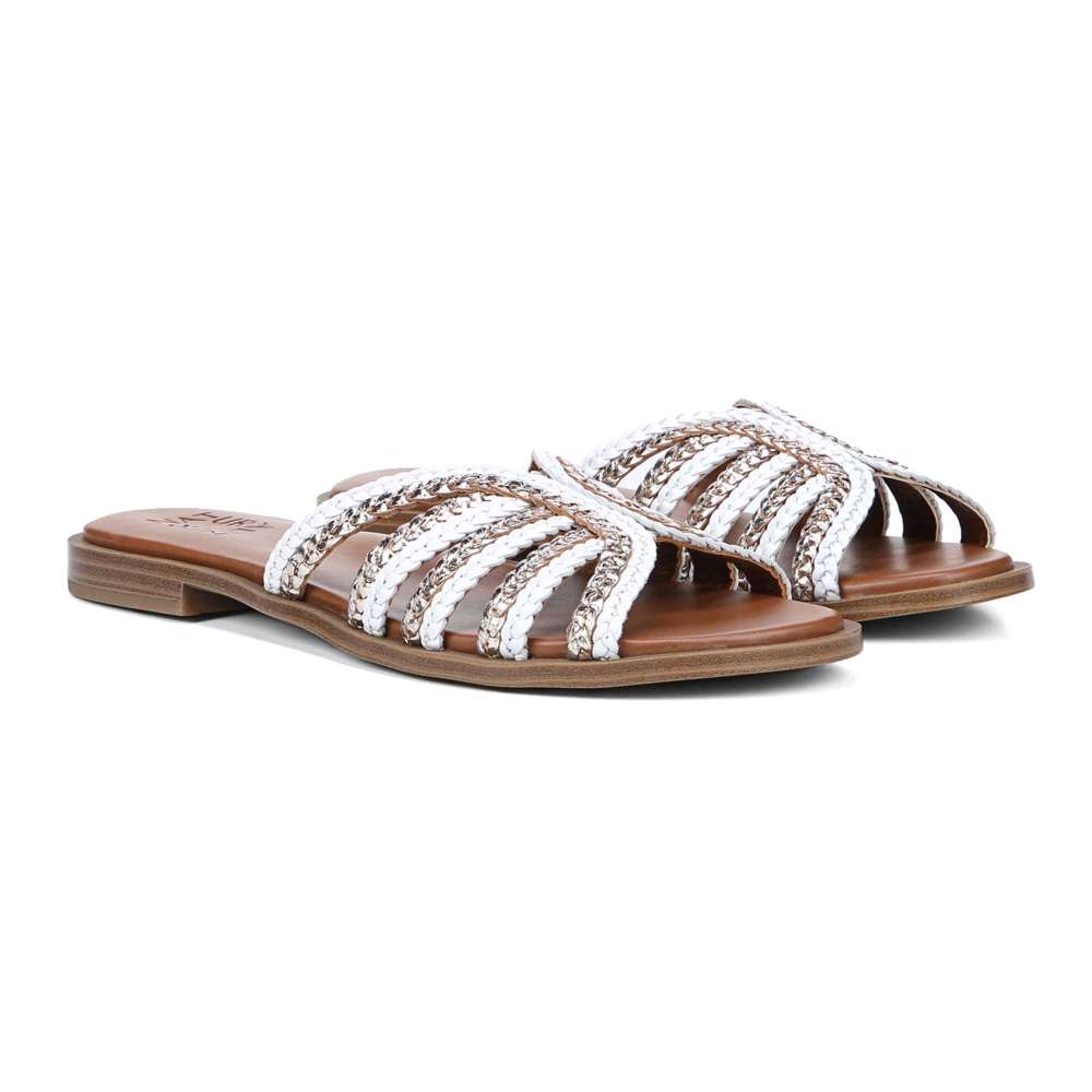 Lane Slide - White Multi