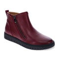 Leni Zip Boot - Dark Red