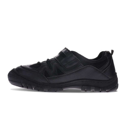 Lewis Velcro School Shoe - Black