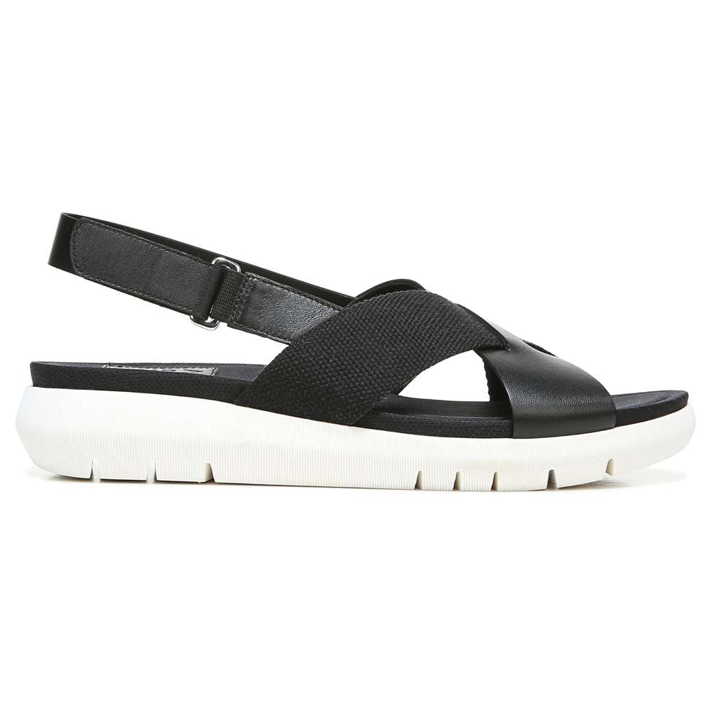 Lilac Back Strap Sandal - Black