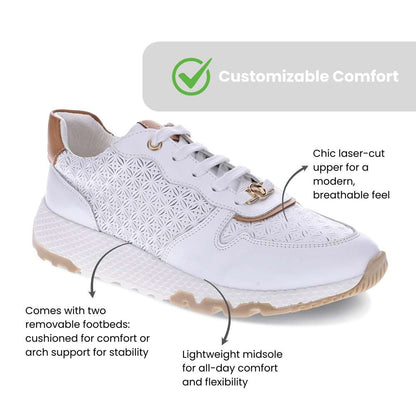 Los Angeles Casual Sneaker - White/Tan