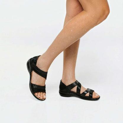 Mauritius Sandal - Black French/Lizard