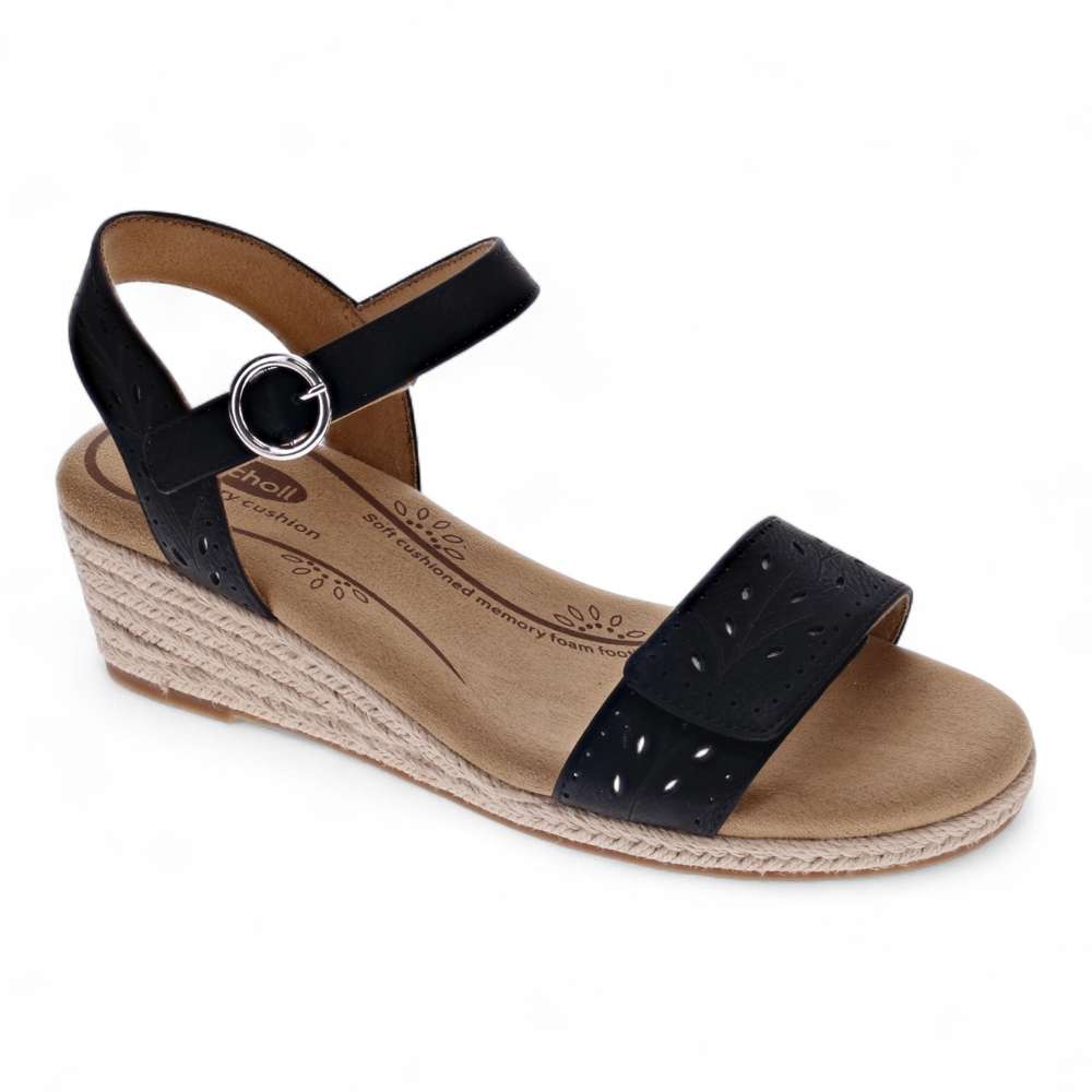 Melissa II Wedge Sandal - Black