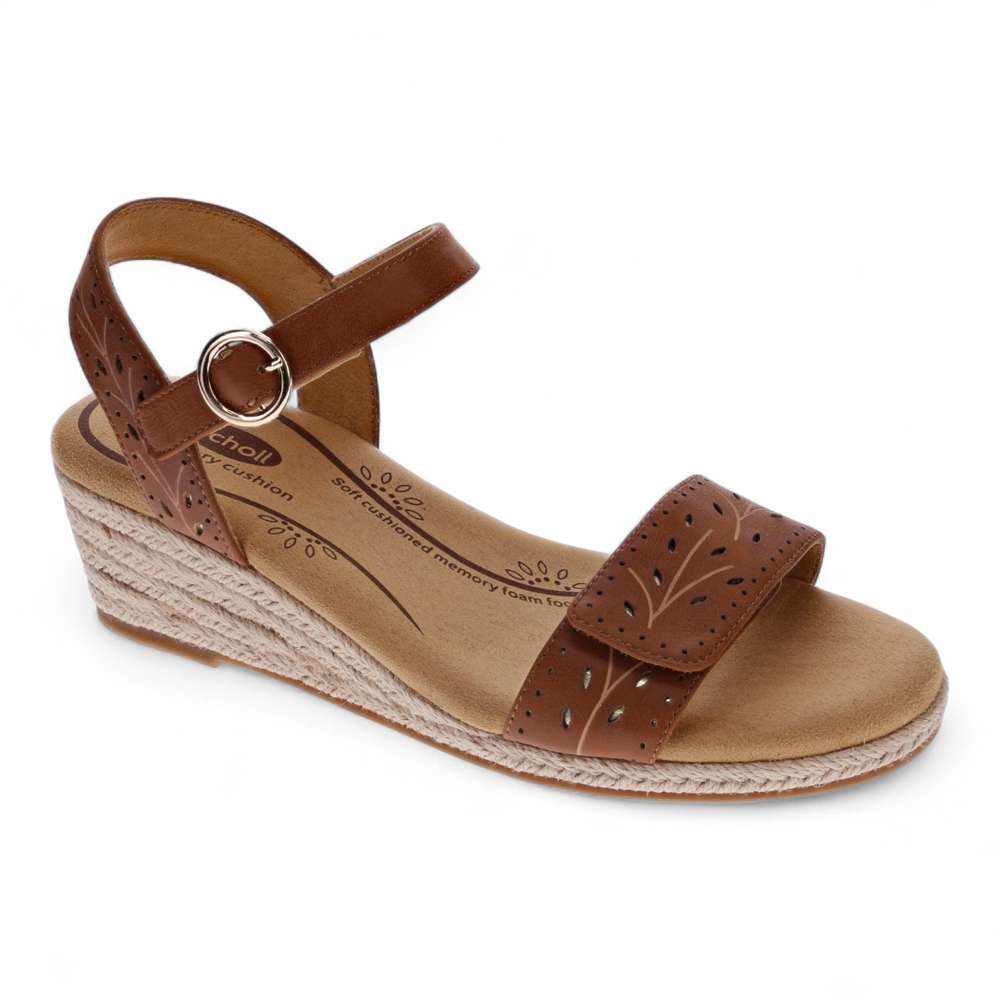 Melissa II Wedge Sandal - Tan