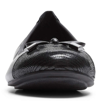 Minna Ballet Flat - Black Lizard