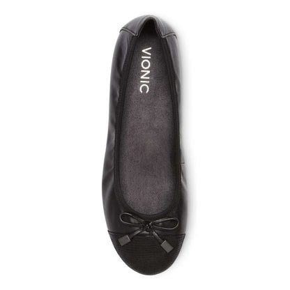 Minna Ballet Flat - Black Lizard