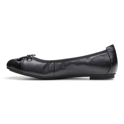 Minna Ballet Flat - Black Lizard
