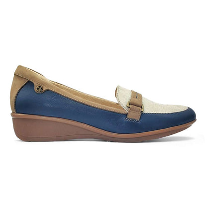 Montmartre Wedged Loafer - Blue French