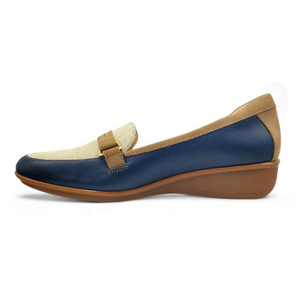 Montmartre Wedged Loafer - Blue French