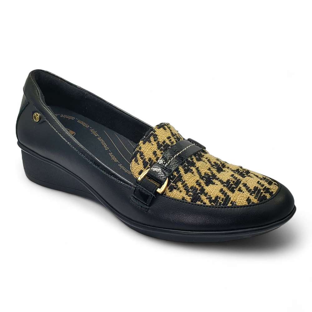 Montmartre Wedged Loafer - Houndstooth