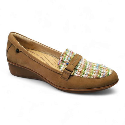 Montmartre Wedged Loafer - Toffee Nubuck