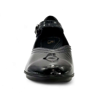 Narita Mary-Jane Flats - Black Patent