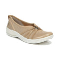 Niche Slip-On Casual Sneaker - Beige Ribbed Sparkle