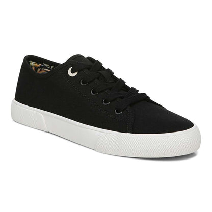 Oasis Lace-Up Casual Sneaker - Black Canvas