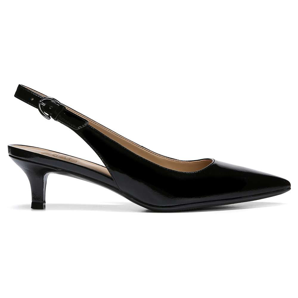 Peyton Slingback - Black Patent