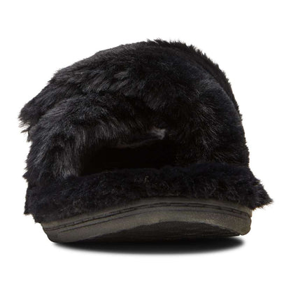 Relax Plush Slipper - Black