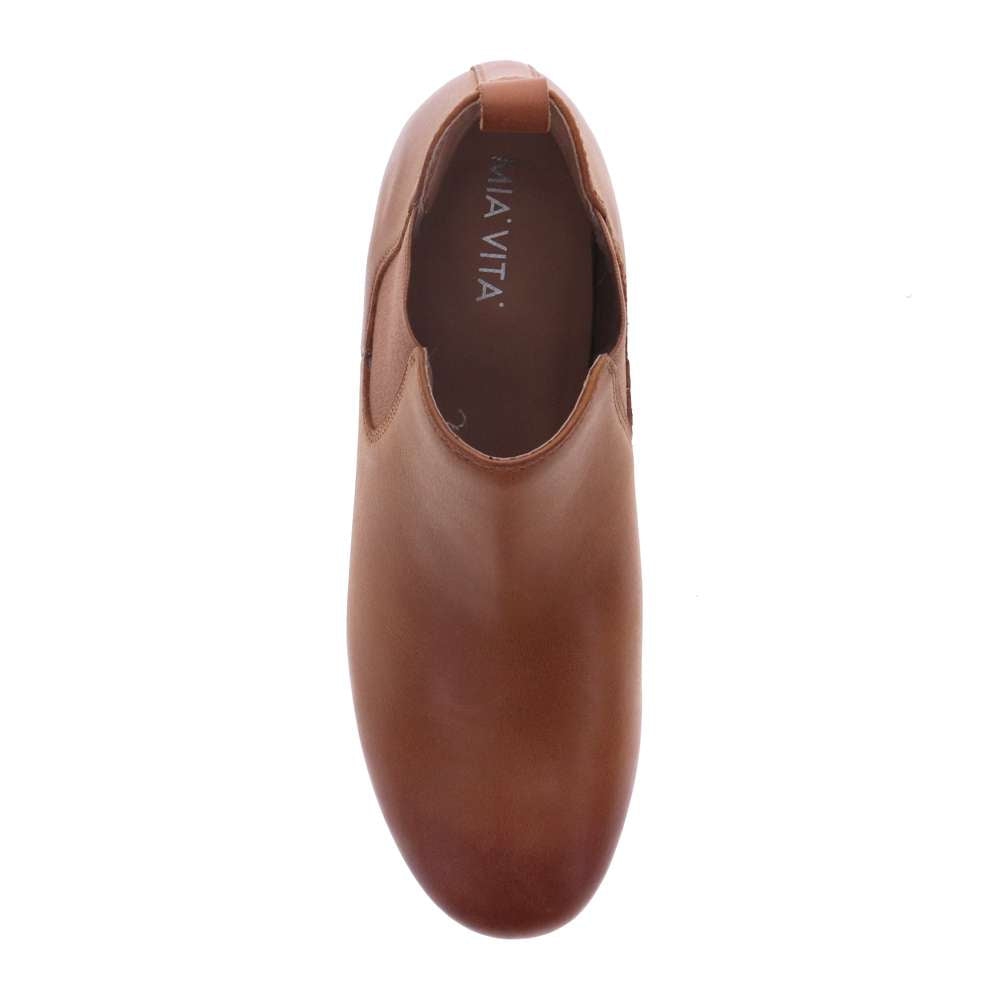 Sally Chelsea Boot - Dark Tan