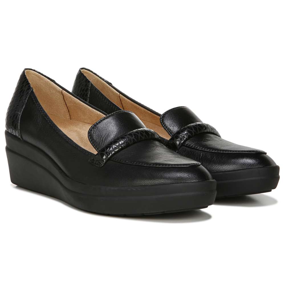 Samara Wedge - Black/Snake