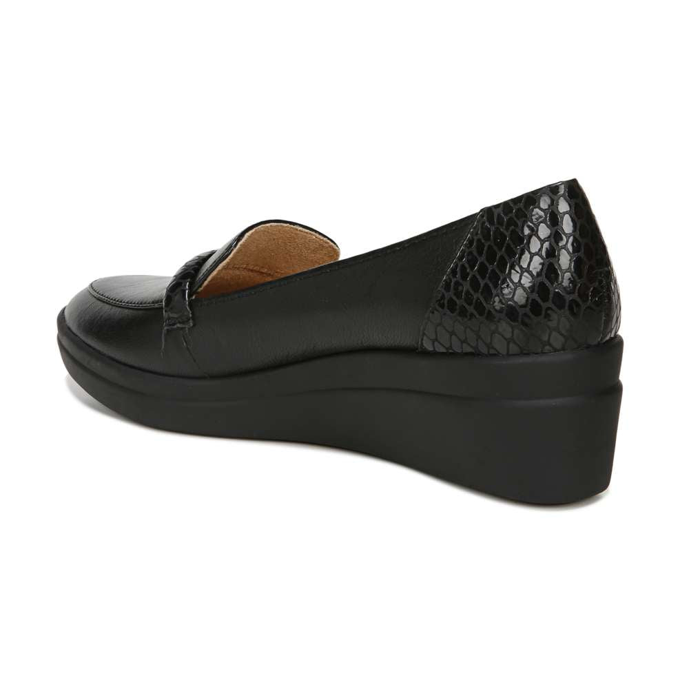 Samara Wedge - Black/Snake