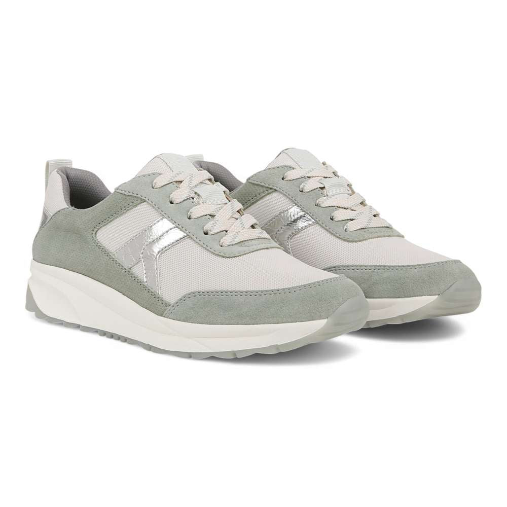 Shay Jogger Lace-Up Sneaker - White/Green