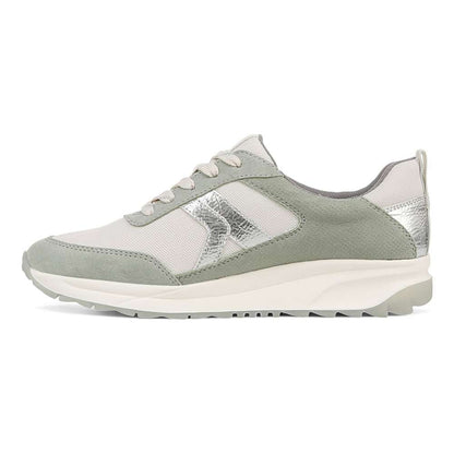 Shay Jogger Lace-Up Sneaker - White/Green