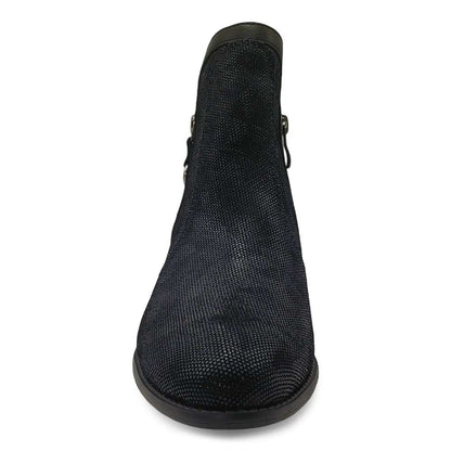Siena II Zip Ankle Boot - Black Angle