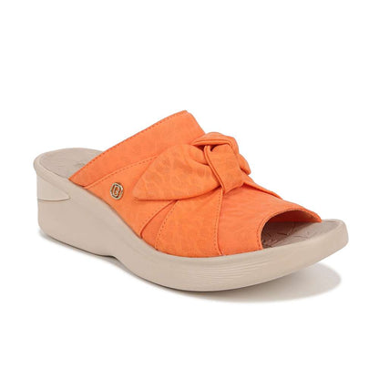Smile Wedge - Orange Fabric