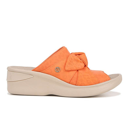 Smile Wedge - Orange Fabric