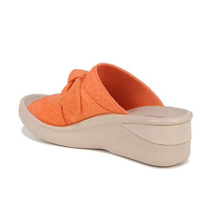 Smile Wedge - Orange Fabric