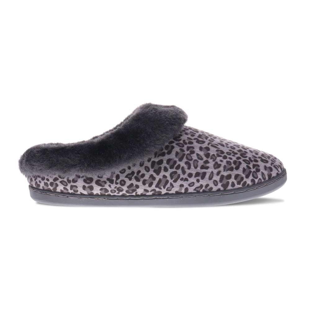 Snooze II Slipper - Grey Leopard