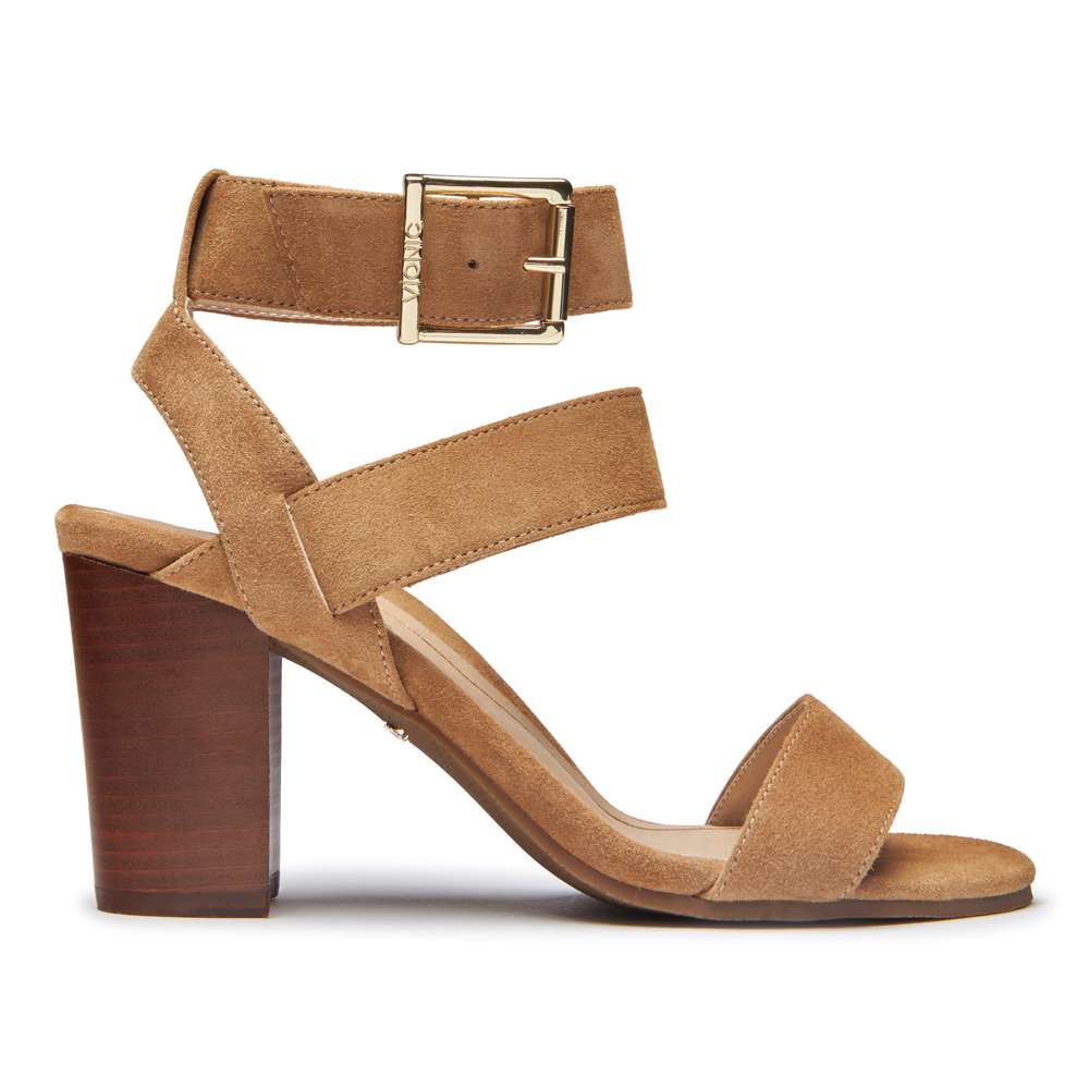 Sofia Heeled Sandal - Wheat