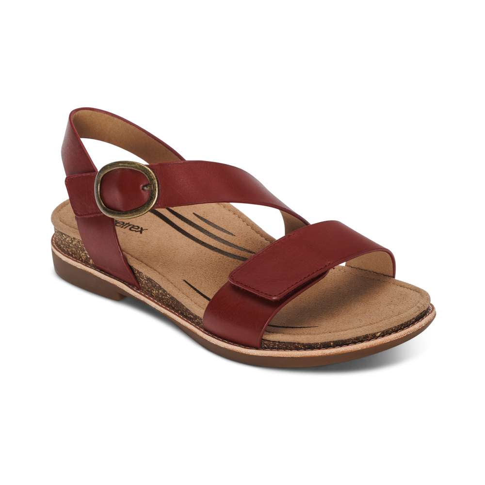Tamara Strapped Sandal - Red