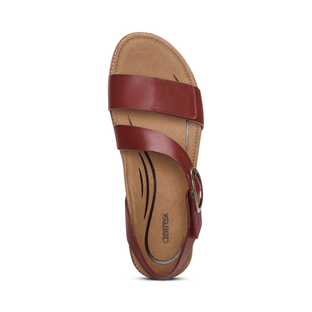 Tamara Strapped Sandal - Red