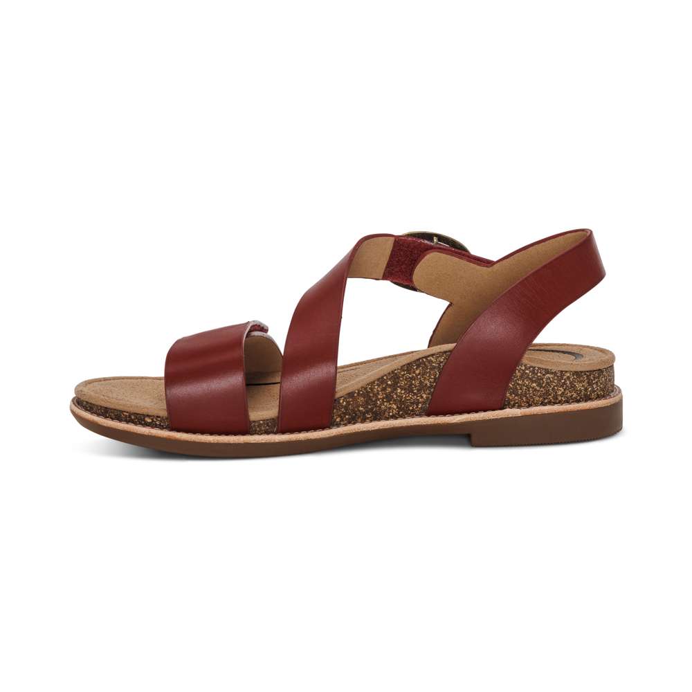 Tamara Strapped Sandal - Red
