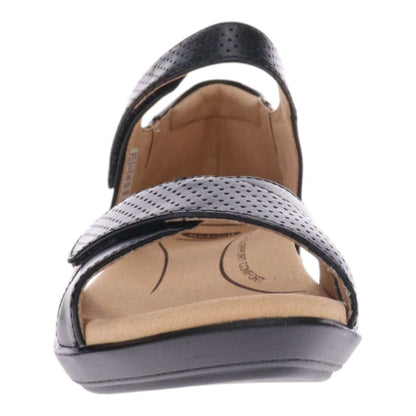 Taytay Wedged Sandal - Black/Black