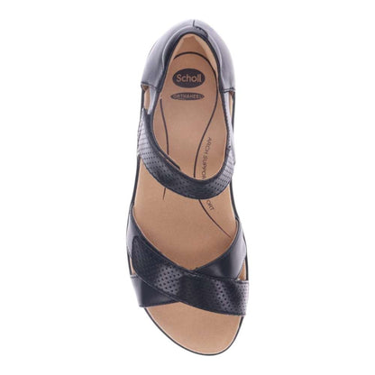 Taytay Wedged Sandal - Black/Black