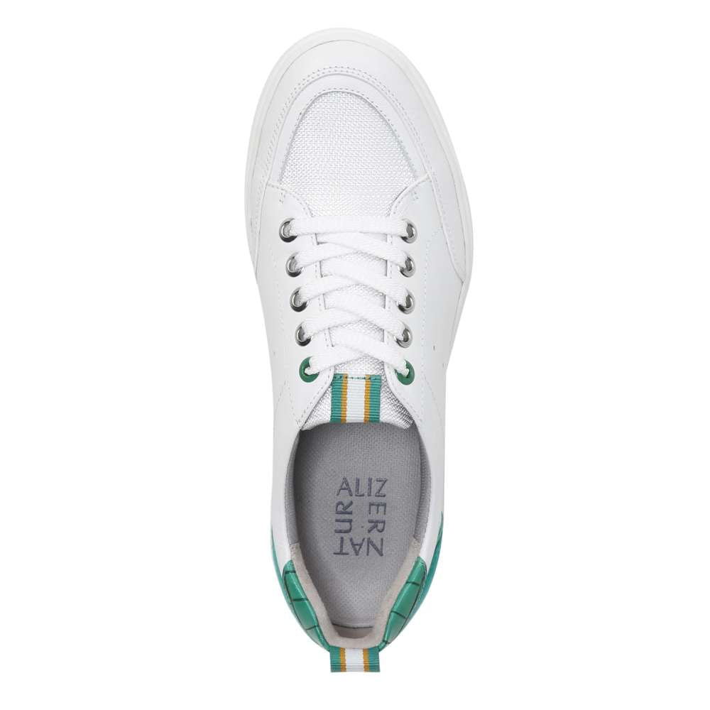 Tilda Lace-Up Sneaker - Green/White