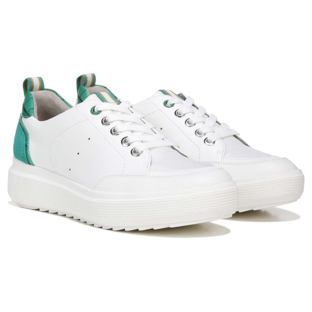 Tilda Lace-Up Sneaker - Green/White