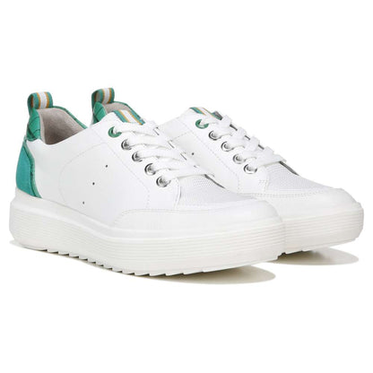 Tilda Lace-Up Sneaker - Green/White