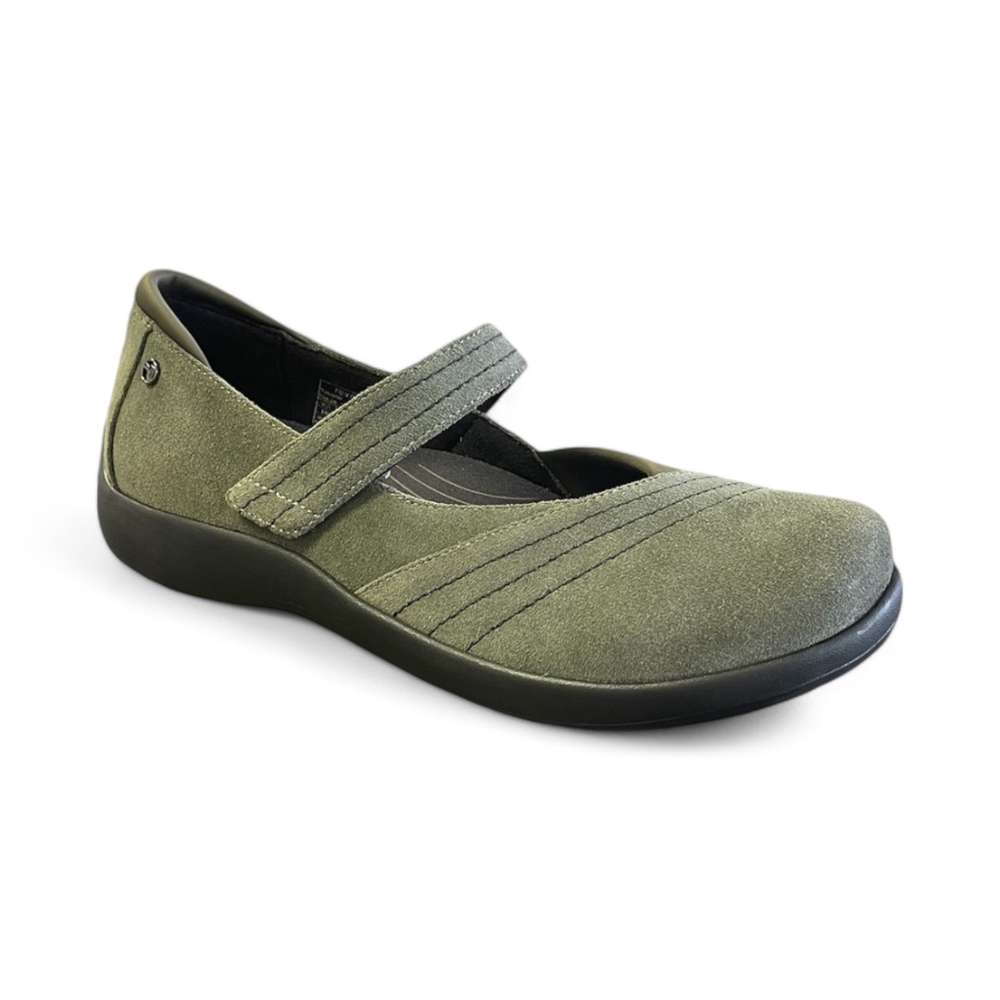 Timaru Mary-Jane - Moss Suede