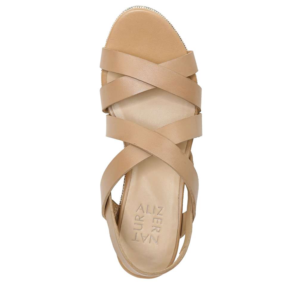 Unique Wedge Sandal - Bamboo