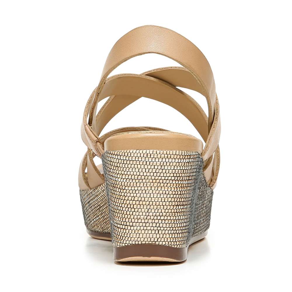 Unique Wedge Sandal - Bamboo