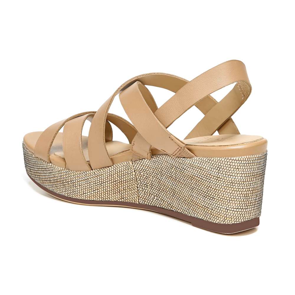 Unique Wedge Sandal - Bamboo