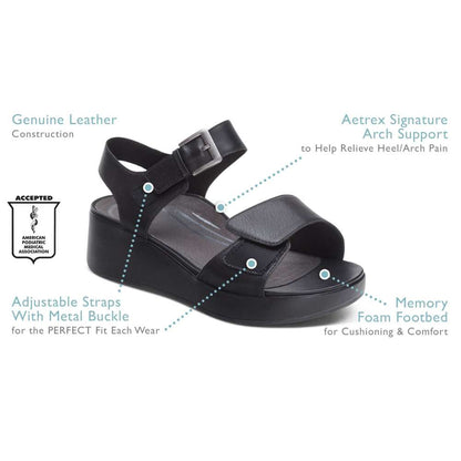 Ariel Wedge - Dark Brown