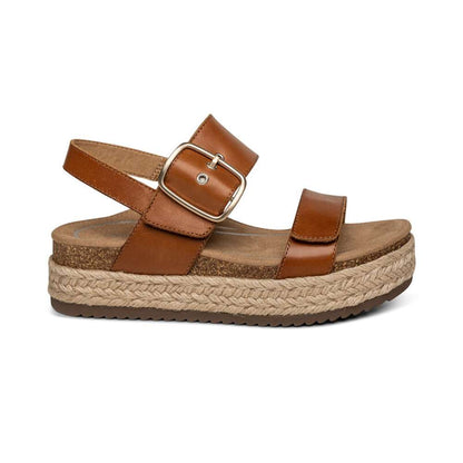Vania Platform Sandal - Cognac