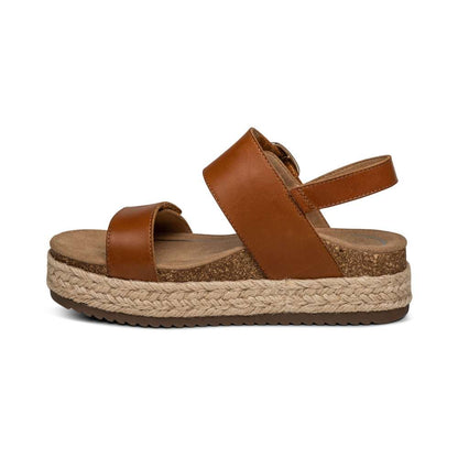 Vania Platform Sandal - Cognac