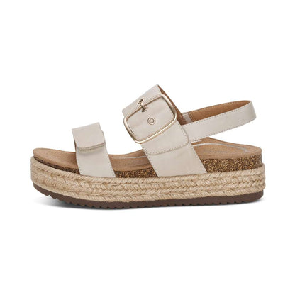 Vania Platform Sandal - Ivory
