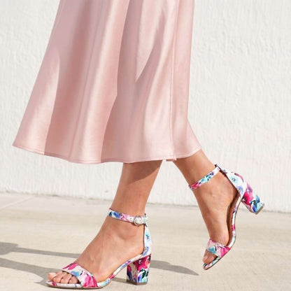 Vera Dress Sandal - Pink Floral