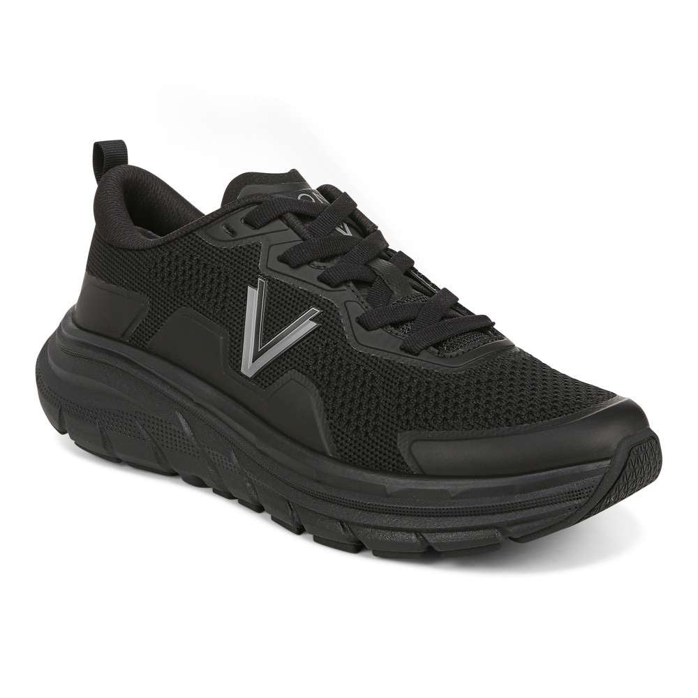 Walk Max Lace-Up Sneaker - Black